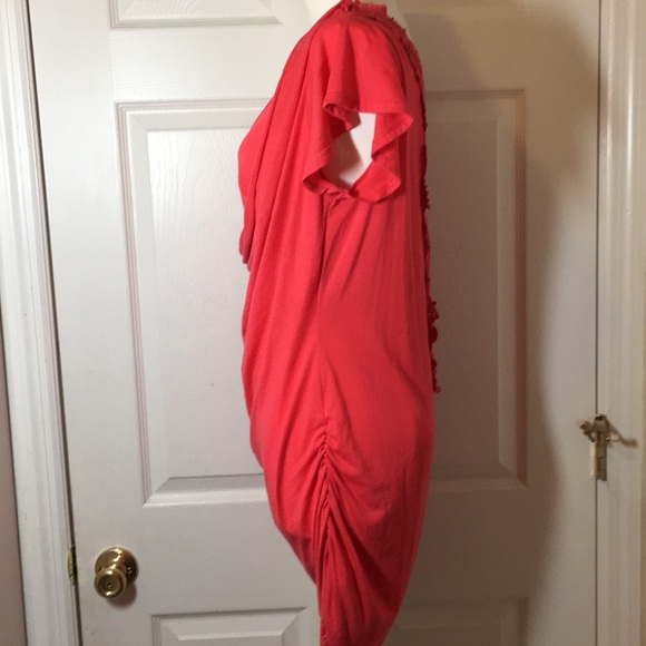 EUC JR BRIGHT FUCHSIA BODYCON OPEN CROCHET BACK - Picture 4 of 4